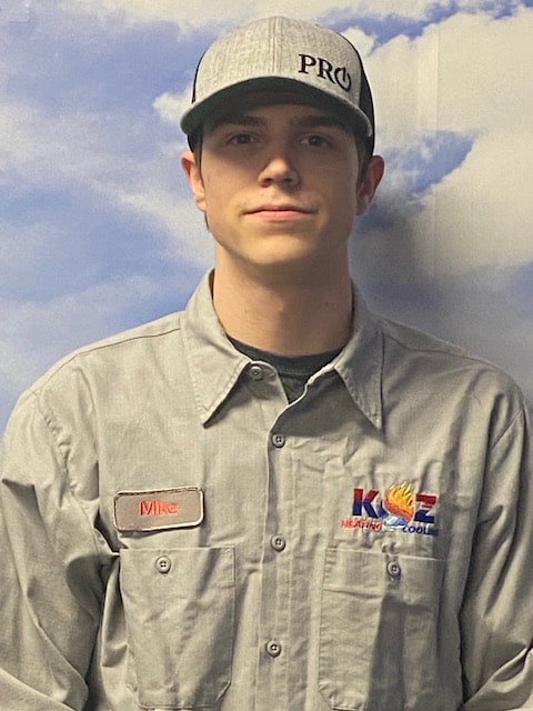 Mike W., HVAC Apprentice for Koz Heating & Cooling.